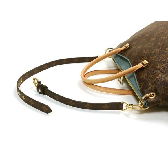 Louis Vuitton Pallas Monogram Shoulder Bag Blue Ciel - Picture 12 of 16